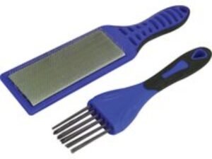 Faithfull 2 Piece Wire File Card Brush Kit