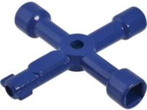 Faithfull 4-Way Services Utility Meter Key