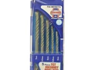 Faithfull 5 Piece Masonry Drill Bit Set