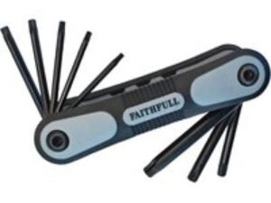 Faithfull 8 Piece Fold Up Ball End Torx Star Key Set
