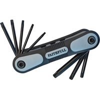 Faithfull 8 Piece Fold Up Ball End Torx Star Key Set