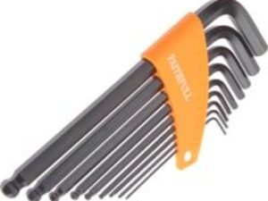 Faithfull 9 Piece Ball End Hexagon Allen Key Set Metric