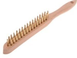 Faithfull Brass Scratch Wire Brush 2 Rows