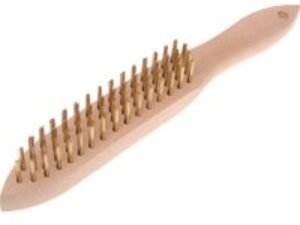 Faithfull Brass Scratch Wire Brush 4 Rows