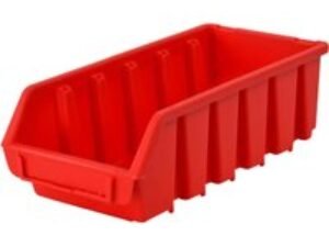 Faithfull Ergobox Interlocking Storage Bin Red 116mm 212mm 75mm
