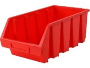 Faithfull Ergobox Interlocking Storage Bin Red 209mm 340mm 155mm