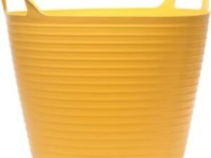 Faithfull Flex Tub Heavy Duty Flexible Bucket 60l Yellow