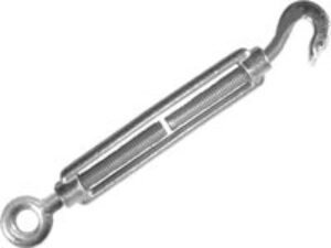Faithfull Galvanised Straining Screw Hook and Eye 6mm