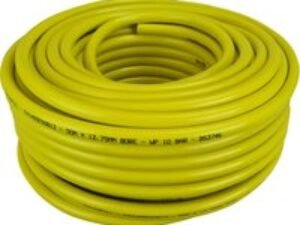 Faithfull Heavy Duty Reinforced Builders Hose 1/2" / 12.5mm 50m Yellow