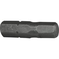 Faithfull Hexagon S2 Grade Steel Screwdriver Bits Hex 5mm 25mm Pack of 3