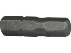 Faithfull Hexagon S2 Grade Steel Screwdriver Bits Hex 8mm 25mm Pack of 3