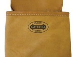 Faithfull Leather Nail Pouch
