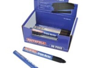 Faithfull Marker Crayons Black pack of 30