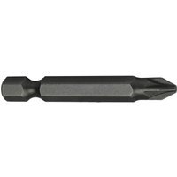 Faithfull Pozi S2 Grade Steel Screwdriver Bits PZ1 50mm Pack of 3