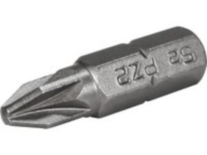 Faithfull Pozi S2 Grade Steel Screwdriver Bits PZ2 25mm Pack of 3