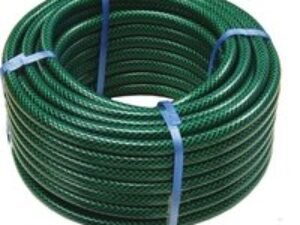 Faithfull PVC Reinforced Garden Hose Pipe 1/2" / 12.5mm 50m Green