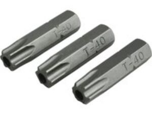 Faithfull S2 Security Torx Screwdriver Bits T40 25mm Pack of 3