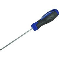 Faithfull Soft Grip Flared Slotted Tip Screwdriver 5.5mm 100mm