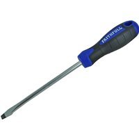 Faithfull Soft Grip Flared Slotted Tip Screwdriver 8mm 150mm