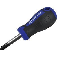 Faithfull Stubby Pozi Screwdriver PZ2 40mm