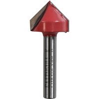 Faithfull V Groove Router Bit 19mm 13mm 1/4