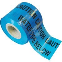 Faithfull Water Pipe Warning Tape Blue 150mm 365m
