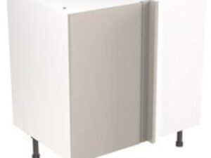 Flatpack Corner Base Unit Value Slab Standard Matt Light Grey 800mm - FKKM1237