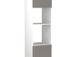 Flatpack Single Oven & Microwave Tower Super Gloss Dust Grey Slab 600mm - FKKF0332