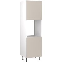 Flatpack Single Oven Tower Value Slab Standard Matt Light Grey Slab 600mm - FKKM1231
