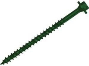 Forgefix Hexagonal Torx Timber Screws Green 7mm 200mm Pack of 50