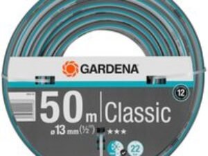 Gardena Classic Hose Pipe 1/2" / 12.5mm 50m Blue & Grey