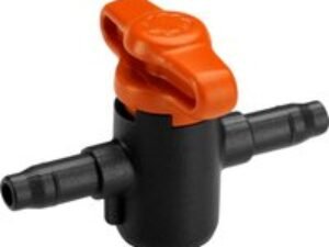 Gardena MICRO DRIP Pipe Regulator and Shut Off Valve (New) 3/16" / 4.6mm Pack of 2