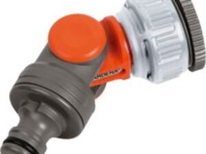 Gardena ORIGINAL Angled Threaded Tap Hose Pipe Connector 21 & 26.5mm