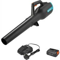 Gardena POWERJET P4A 18v Cordless Garden Leaf Blower 1 x 2.5ah Li-ion Charger