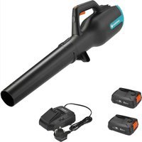 Gardena POWERJET P4A 18v Cordless Garden Leaf Blower 2 x 2.5ah Li-ion Charger