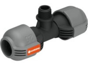 Gardena SPRINKLERSYSTEM Male Threaded T Piece Connector 25mm x 1/2" Pack of 1