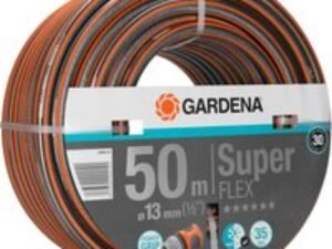 Gardena SuperFlex Premium Hose Pipe 1/2" / 12.5mm 50m Black / Orange