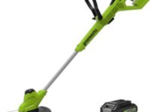 Greenworks G24LT28 24v Cordless Grass Trimmer 300mm 1 x 2ah Li-ion Charger