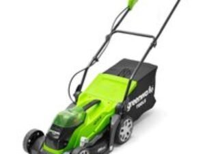Greenworks G40LM35 40v Cordless Rotary Lawnmower 350mm 1 x 2ah Li-ion Charger