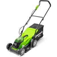 Greenworks G40LM35 40v Cordless Rotary Lawnmower 350mm 1 x 2ah Li-ion Charger