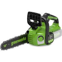 Greenworks GD24CS30 24v Cordless Brushless Chainsaw 300mm No Batteries No Charger