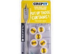 Gripit Complete Plasterboard Curtain Rail Mounting Kit