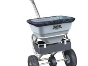 Handy THS70SALTHDUTY Stainless Steel Heavy Duty Push Feed, Grass and Salt Broadcast Spreader 32kg