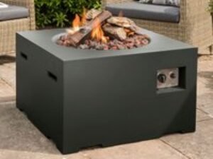 Happy Cocoon Black Square Gas Patio Heater