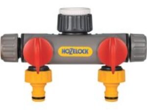 Hozelock 2 Way Threaded Tap Hose Pipe Connector 21mm, 26mm & 33mm