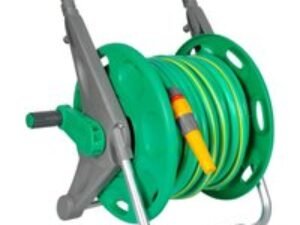 Hozelock Floor Standing Hose Reel 1/2" / 12.5mm 30m Grey & Yellow