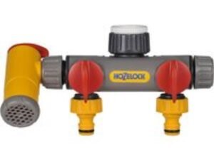 Hozelock Flow Max 2 Way Threaded Tap Hose Pipe Connector 21mm, 26mm & 33mm