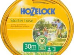 Hozelock Starter Hose Pipe 1/2" / 12.5mm 30m Grey & Yellow