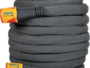 Hozelock Tuffhoze Hybrid Textile Hose Pipe 25m Black