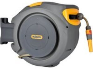 Hozelock Wall Mounted Auto Hose Reel 1/2" / 12.5mm 20m Grey & Yellow